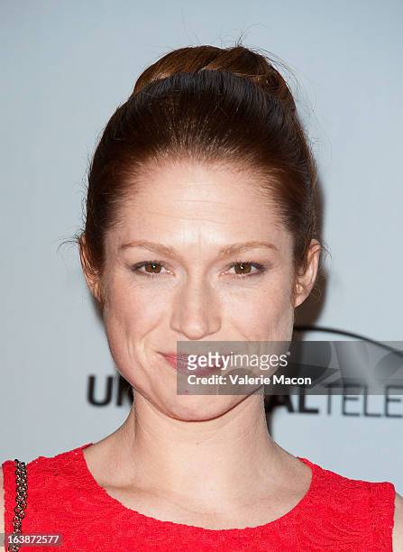 Ellie Kemper arrives at 'The Office' series finale wrap party at Unici Casa Gallery on March 16, 2013 in Culver City, California.