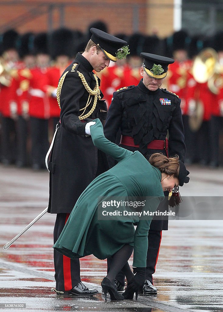 Prince William And The Duchess Of Cambridge Attend A St Patrick's Day Parade