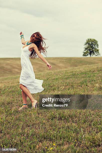 Modelling Spring Photos Fashion Model In Spring Clothes Outdoor Shot High-Res Stock Photo ...