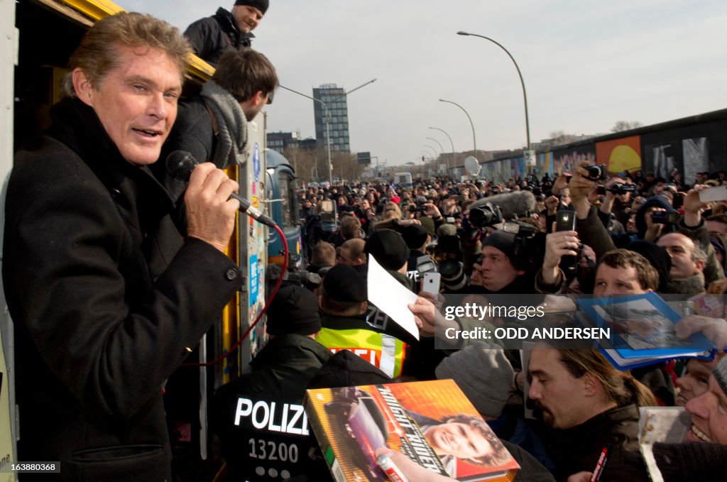 GERMANY-HISTORY-COLD WAR-REAL ESTATE-HASSELHOFF-WALL
