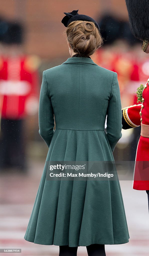 The Duke And Duchess Of Cambridge Visit the 1st Battalion Irish Guards On St Patrick's Day