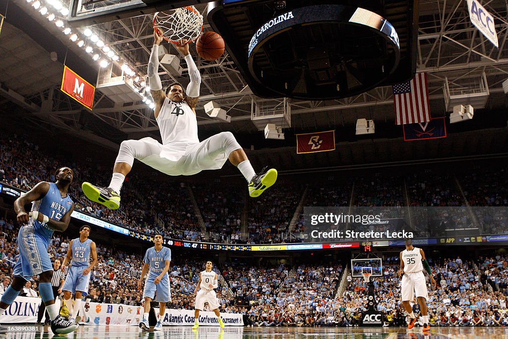 ACC Basketball Tournament - North Carolina v Miami