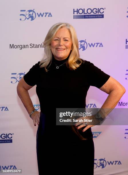 Stacey Allaster attends the WTA 50th Anniversary Gala at The Ziegfeld Ballroom on August 25, 2023 in New York City.