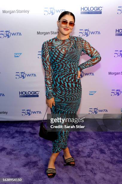 Bianca Andreescu attends the WTA 50th Anniversary Gala at The Ziegfeld Ballroom on August 25, 2023 in New York City.