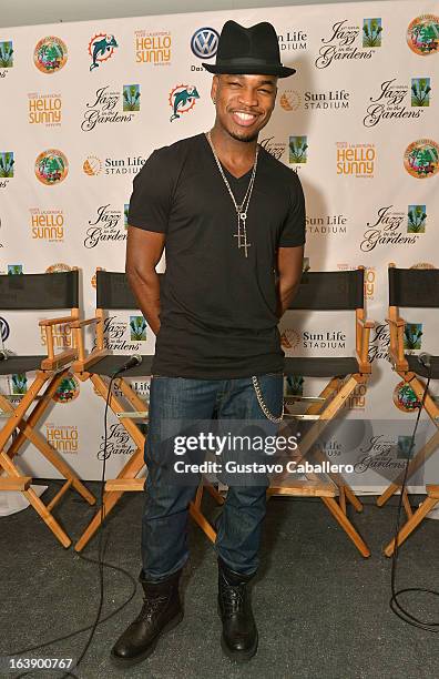 Ne-Yo attends the 8th Annual Jazz in the Gardens Day 2 at Sun Life Stadium presented by the City of Miami Gardens on March 17, 2013 in Miami Gardens,...