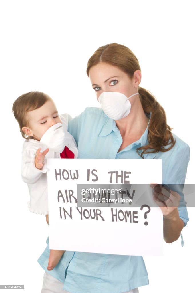 Air quality in home concept