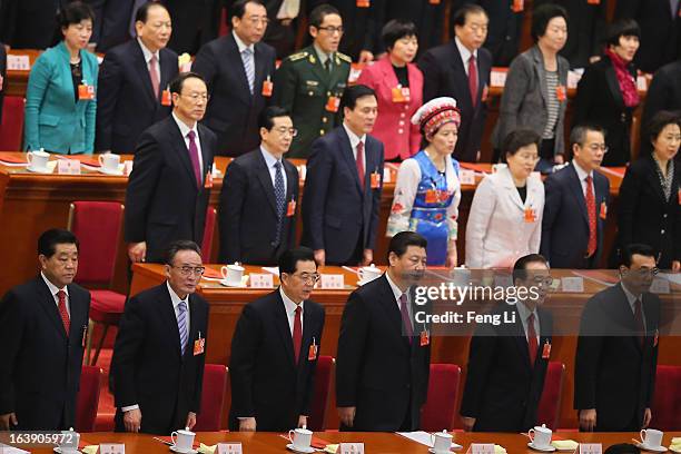 Former chairman of the Chinese People's Political Consultative Conference Jia Qinglin, former Chairman of the National People's Congress Wu Bangguo,...
