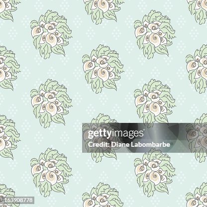 Seamless Wedding Bouquet Pattern Seamless Wedding Bouquet Pattern