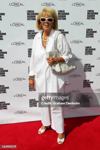 Lillian Frank arrives at the L'Oreal Paris Luncheon on day one of L'Oreal Melbourne Fashion Festival on March 18, 2013 in Melbourne, Australia.