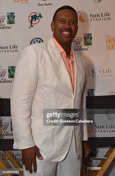 Radio host/author Michael Baisden attends the 8th Annual Jazz in the Gardens Day 2 at Sun Life Stadium presented by the City of Miami Gardens on...
