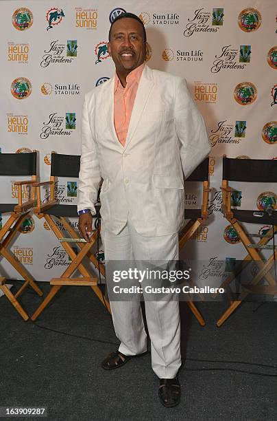 Radio host/author Michael Baisden attends the 8th Annual Jazz in the Gardens Day 2 at Sun Life Stadium presented by the City of Miami Gardens on...