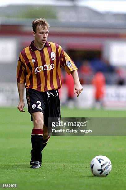Stephen Wright of Bradford City in action during the Nationwide Division One game against Sheffield United at Valley Parade in Bradford, England. The...