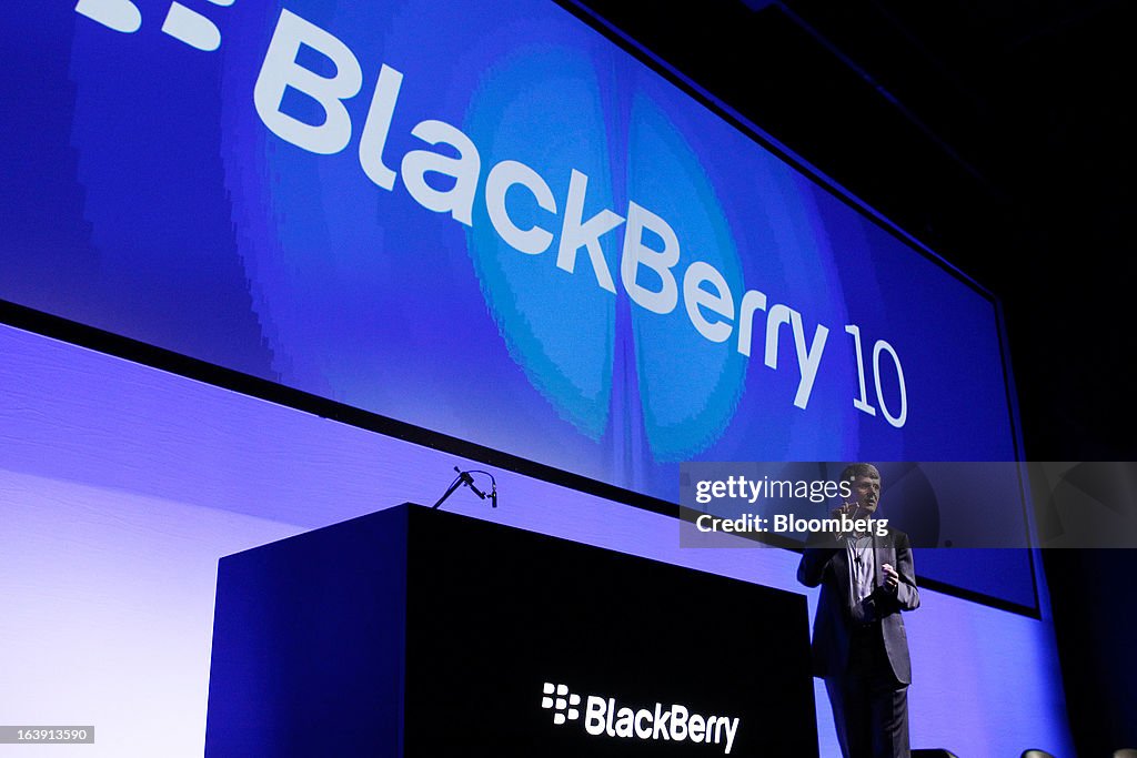 BlackBerry CEO Thorsten Heins Speaks At Z10 Device Launch