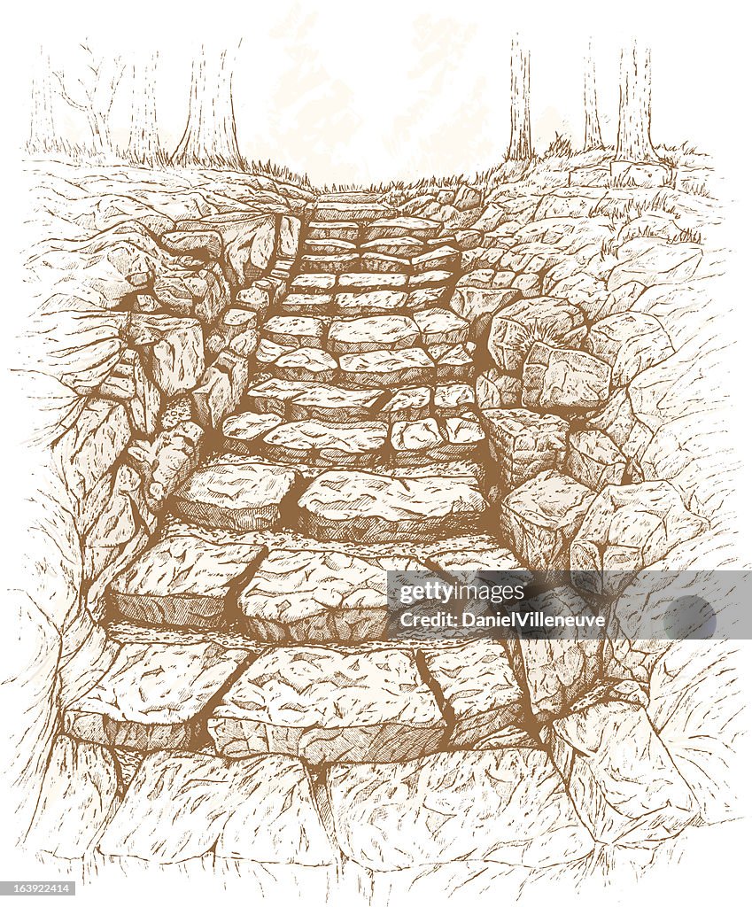 Stone Path High-Res Vector Graphic - Getty Images