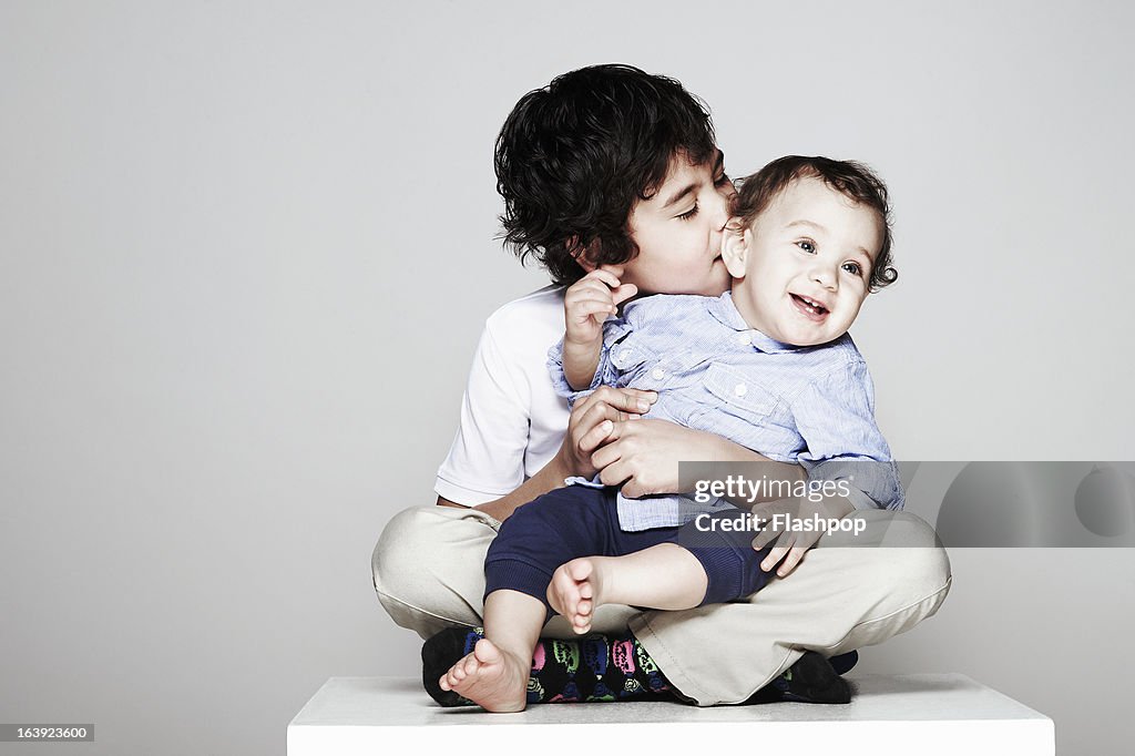 Portrait of two brothers