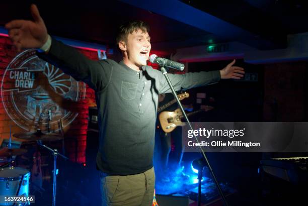 Charlee Drew: performs a one off hometown show showcaseing material from his next EP on stage at The Crumblin' Cookie on March 2, 2013 in Leicester,...