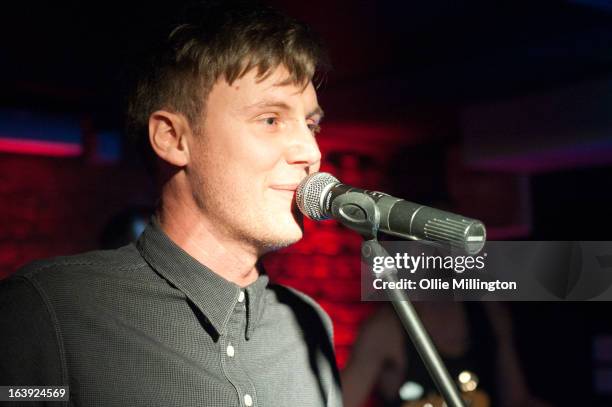 Charlee Drew: performs a one off hometown show showcaseing material from his next EP on stage at The Crumblin' Cookie on March 2, 2013 in Leicester,...