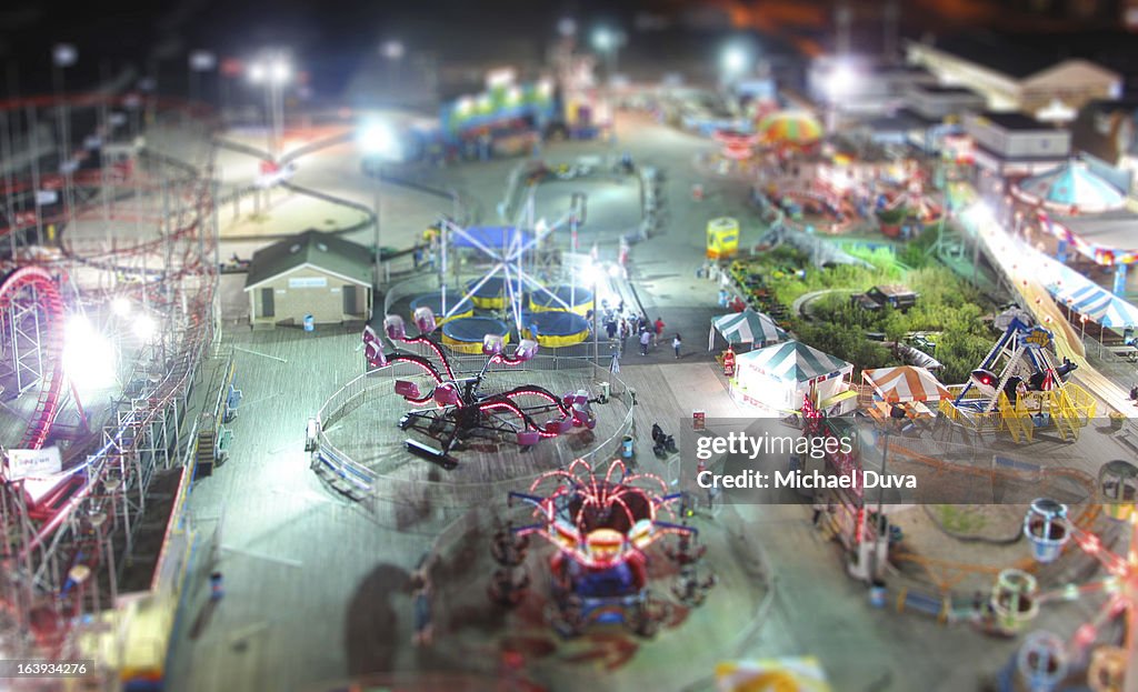 Aerial view of seaside heights new jersey