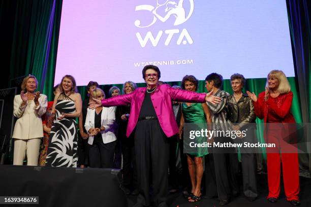 Ingrid Löfdahl Bentzer, Kerry Melville‐Reid, Trish Bostrom, Peggy Michel, Rosie Casals, Janet Newberry, Cynthia Doerner, Billie Jean King, Laura...