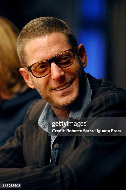 Italian stylist Lapo Elkann presents his book 'Le Regole del mio Stile" at Hotel Carlton on March 13, 2013 in Bologna, Italy.