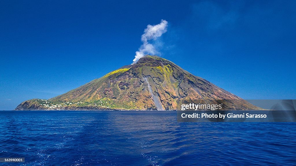 Stromboli volcanic island