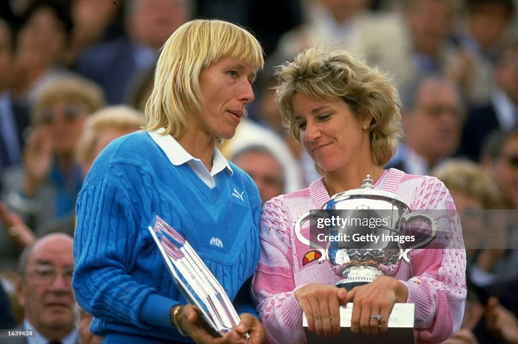 Chris Evert and Martina Navratilova