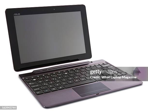 An Asus Transformer Pad 700 and keyboard photographed on white, taken on July 24, 2012.
