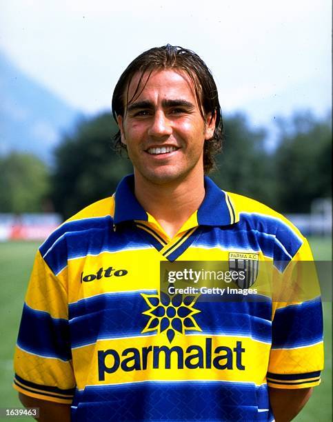 Portrait of Fabio Cannavaro of Parma in Parma, Italy. \ Photo: Claudio Villa \ Mandatory Credit: Allsport UK /Allsport