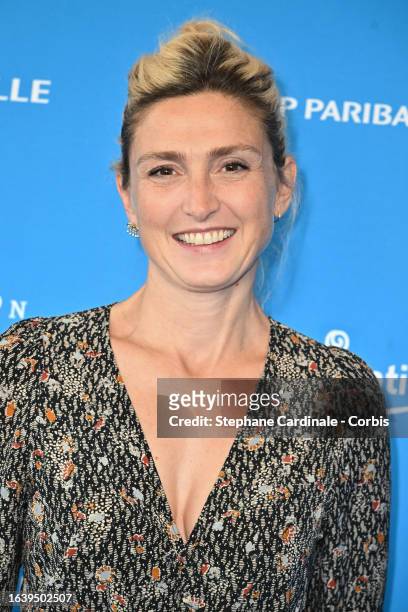 Julie Gayet attends the 'L'Homme de Pekin' Premiere during Day Four of the 16th Angouleme French-Speaking Film Festival on August 25, 2023 in...
