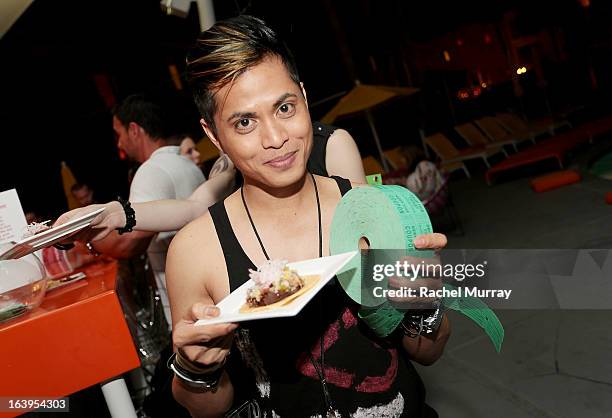 Professional Haircare & Color SPREAD THE LOVE winner Erwin Sapao attends the Tequila Tasting during the Bash To Banish Bullying Benefiting It Gets...