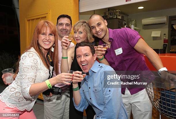 Guests attend a Tequila Tasting during the Bash To Banish Bullying Benefiting It Gets Better, a Matrix Chairs Of Change Event - Day 1 at Saguaro...