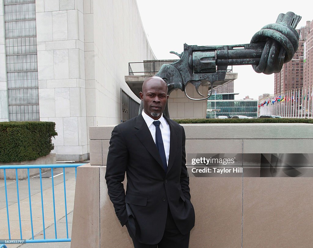 Oxfam International's Arms Control Campaign Launch With Djimon Hounsou