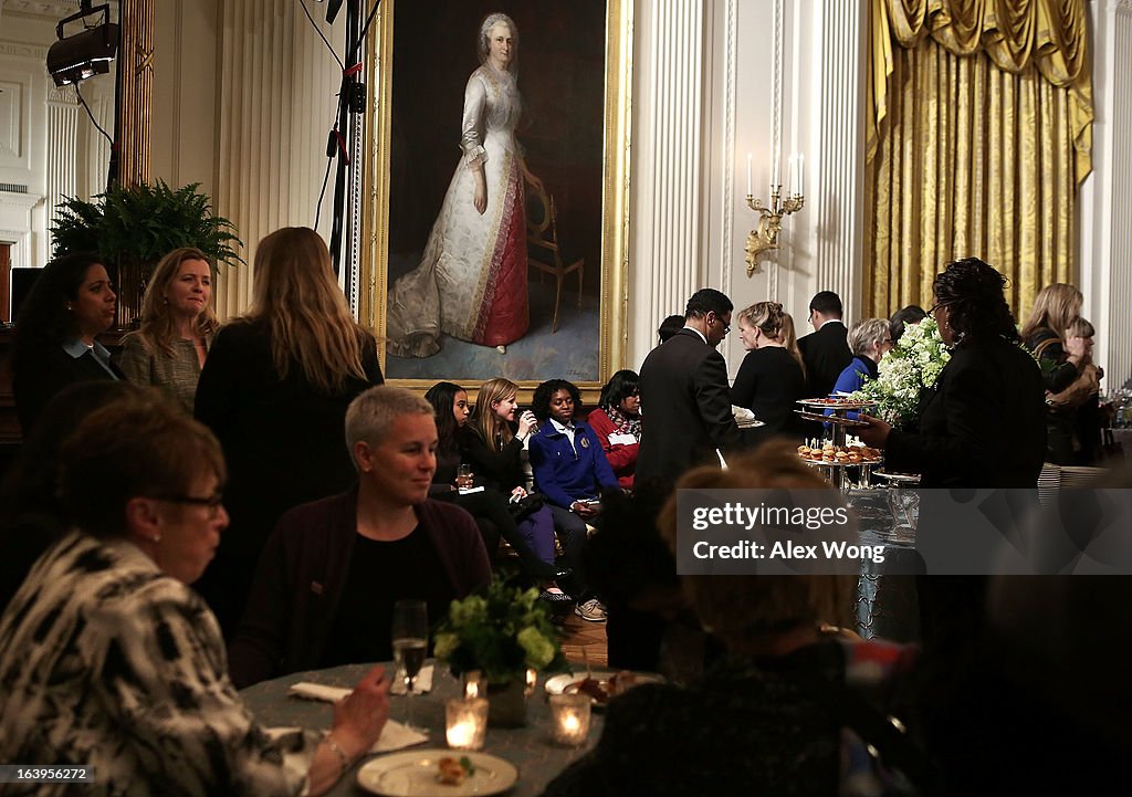 Obama Speaks At  Women's History Month Reception At White House