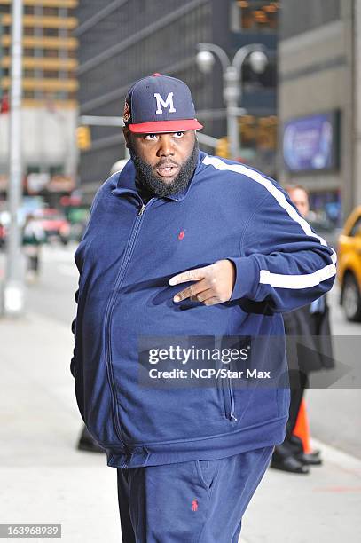 Rapper Killer Mike as seen on March 18, 2013 in New York City.