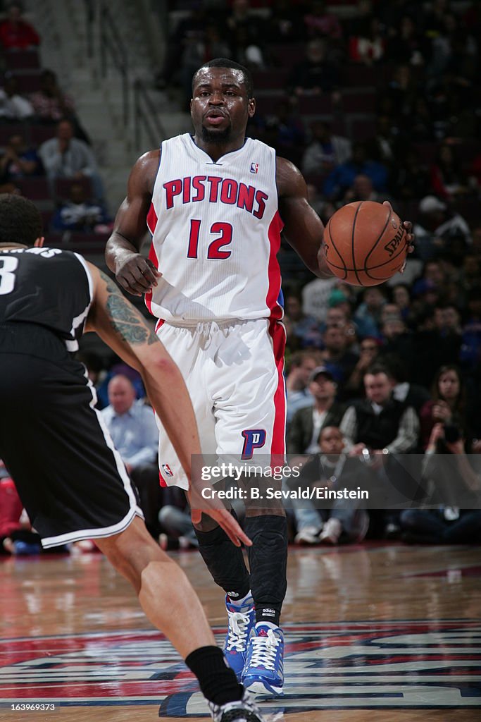 Brooklyn Nets v Detroit Pistons