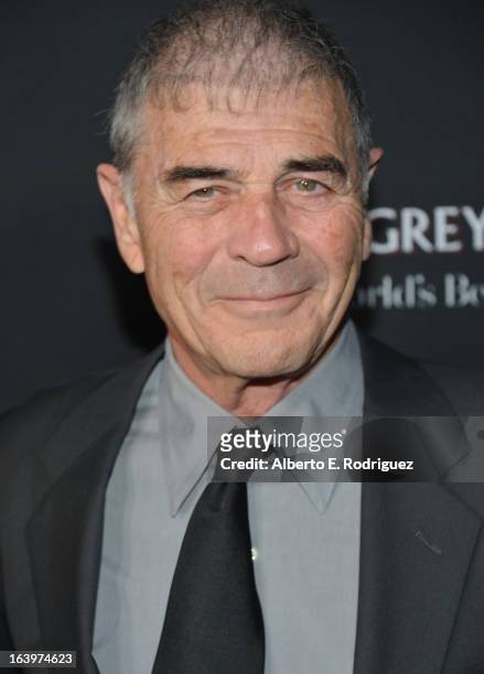 Actor Robert Forster arrives at the premiere of FilmDistrict's "Olympus Has Fallen" at ArcLight Cinemas Cinerama Dome on March 18, 2013 in Hollywood,...