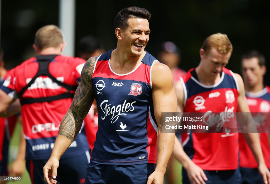 Sydney Roosters Training Session