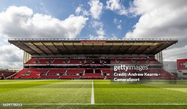 General view of the bet365 stadium during the Sky Bet Championship match between Stoke City and Preston North End at Bet365 Stadium on September 2,...