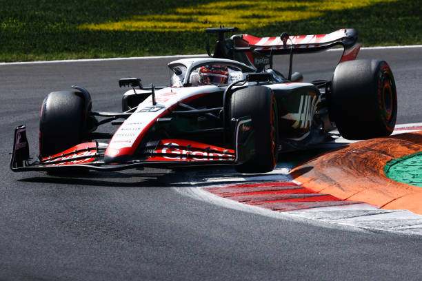 F1 Italian Grand Prix 2023 Practice 3Kevin Magnussen of Haas during third practice ahead of the Formula 1 Italian Grand Prix at Autodromo Nazionale di Monza in Monza, Italy on September 2, 2023. 