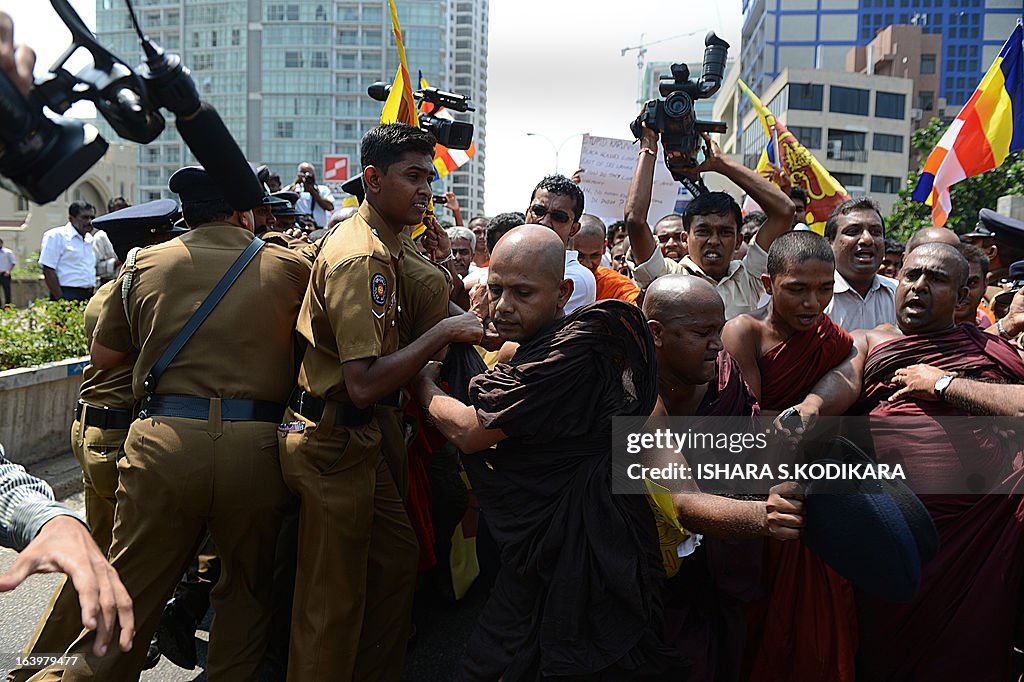 SRI LANKA-INDIA-POLITICS-PROTEST