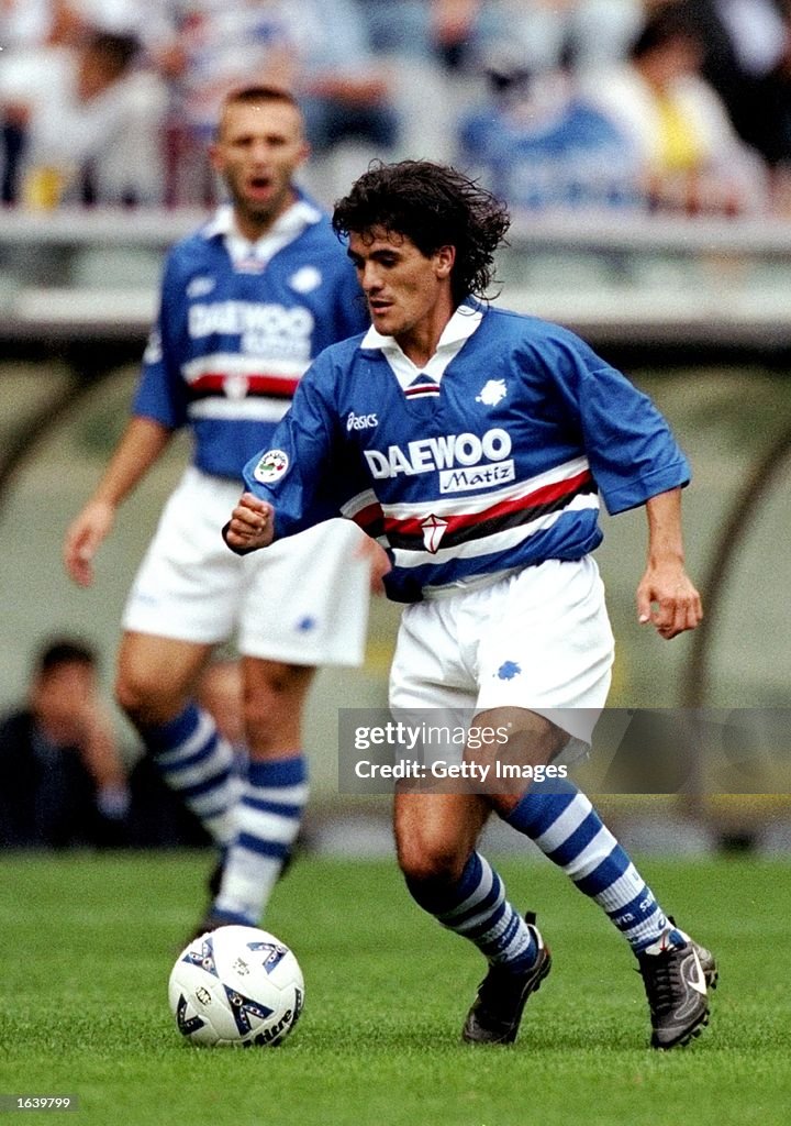 Ariel Ortega of Sampdoria