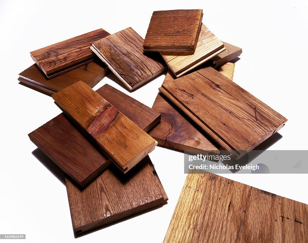 Collection of wood samples