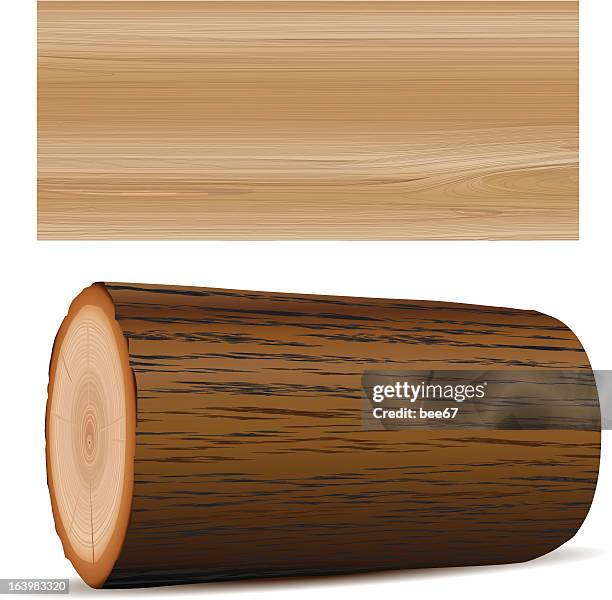 wooden elements - tree stump stock illustrations