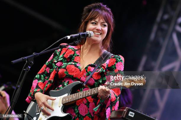 Angel Olsen performs at All Points East Festival 2023 at Victoria Park on August 25, 2023 in London, England.