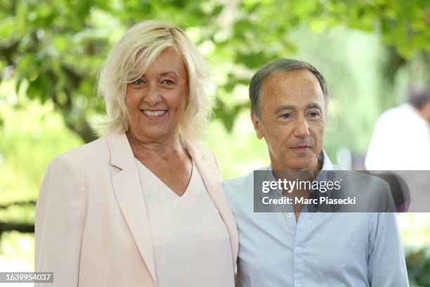 Sylvie Hofmann and Director Sebastien Lifshitz attend the 'Madame Hofmann' Photocall during Day Five of the 16th Angouleme French-Speaking Film...