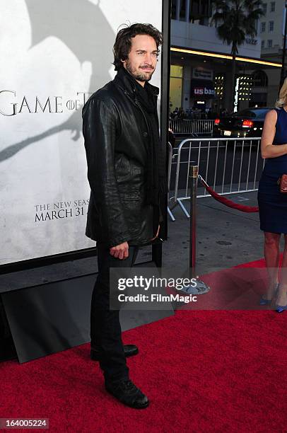 Actor Will Kemp attends "Game Of Thrones" Los Angeles premiere presented by HBO at TCL Chinese Theatre on March 18, 2013 in Hollywood, California.