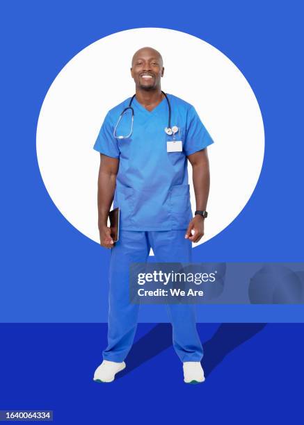 friendly medical professional - colorful medical scrubs stock pictures, royalty-free photos & images