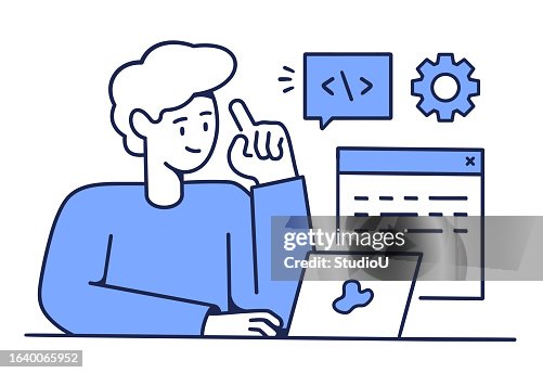 Web development illustration Web development illustration