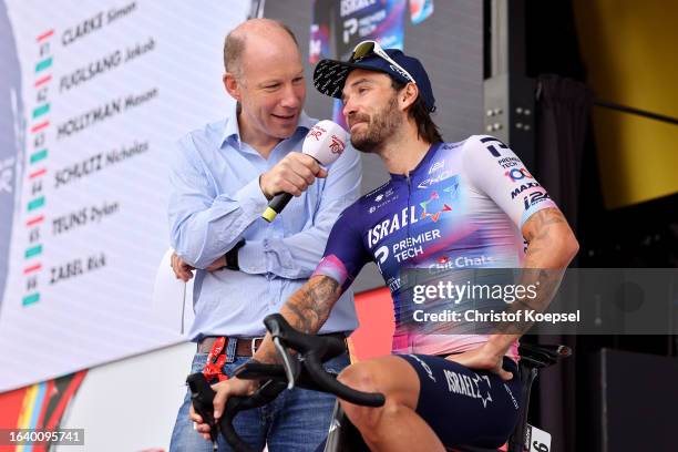 Rick Zabel of Germany and Team Israel - Premier Tech prior to the 38th Deutschland Tour 2023, Stage 3 a 173.8km stage from Arnsberg to Essen / #UCIWT...