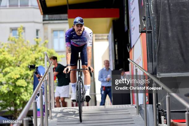 Rick Zabel of Germany and Team Israel - Premier Tech prior to the 38th Deutschland Tour 2023, Stage 3 a 173.8km stage from Arnsberg to Essen / #UCIWT...